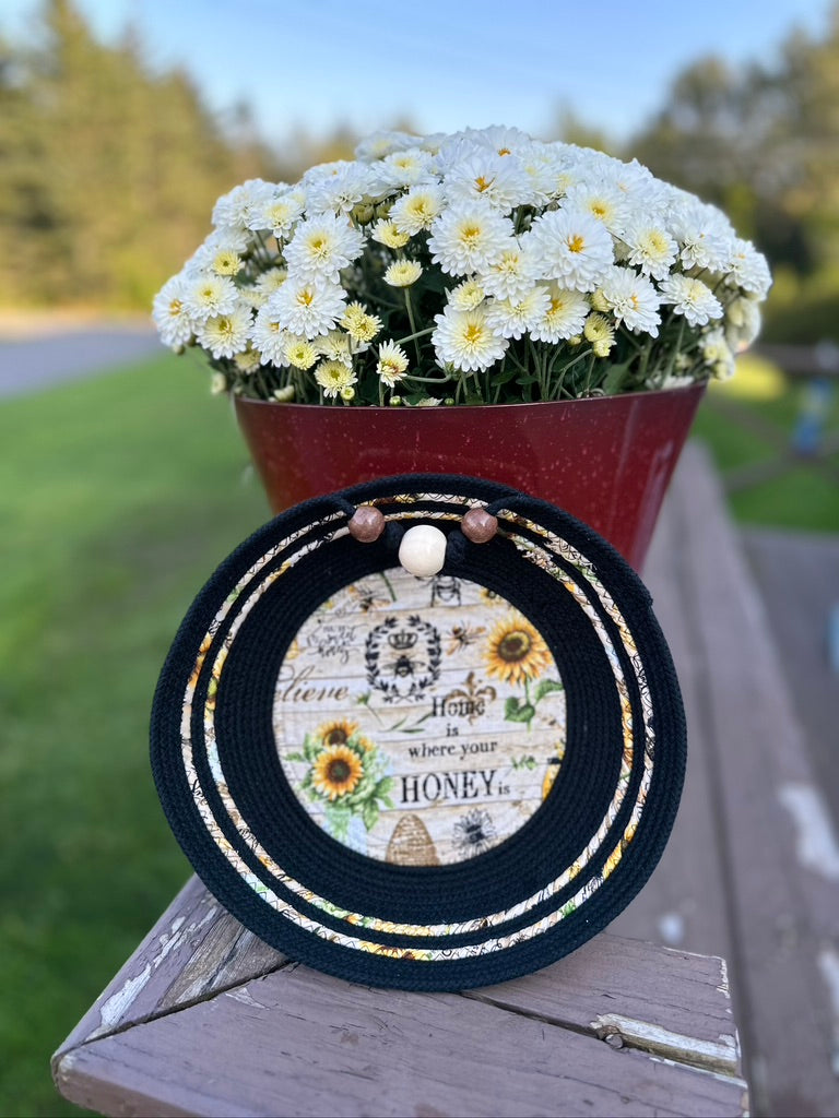 Home is Where Your Honey Is Black Rope Bowl