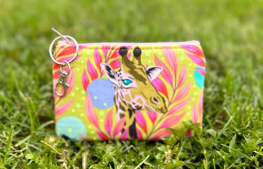 Lime Giraffe Mini Pouch