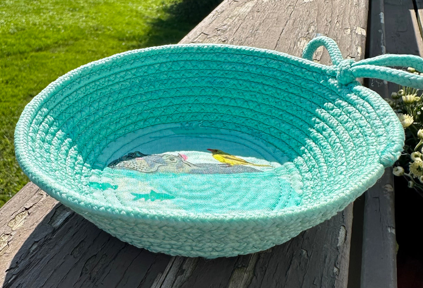 Tula Mint Hippo w/Dyed Mint Bowl