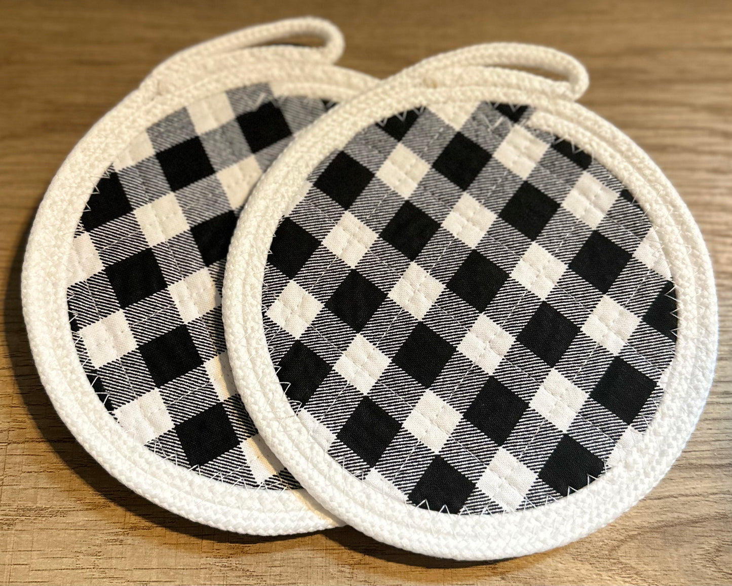 Set of 2 Buffalo Check Rope Coasters