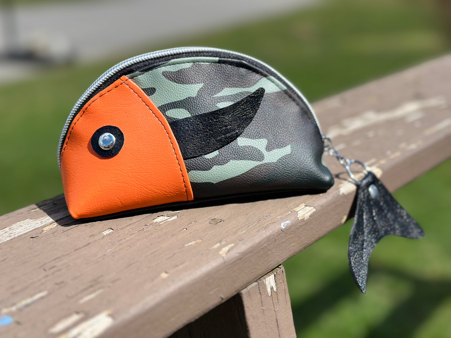 Camo Fish Zip Pouch