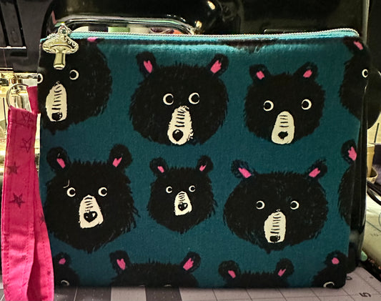 Bears Wristlet (Teal)