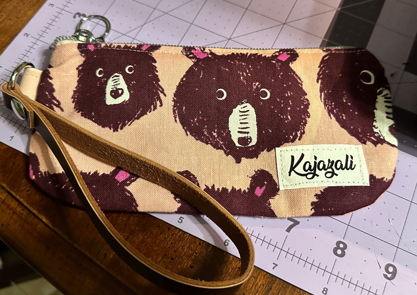 Small Bear Wristlet