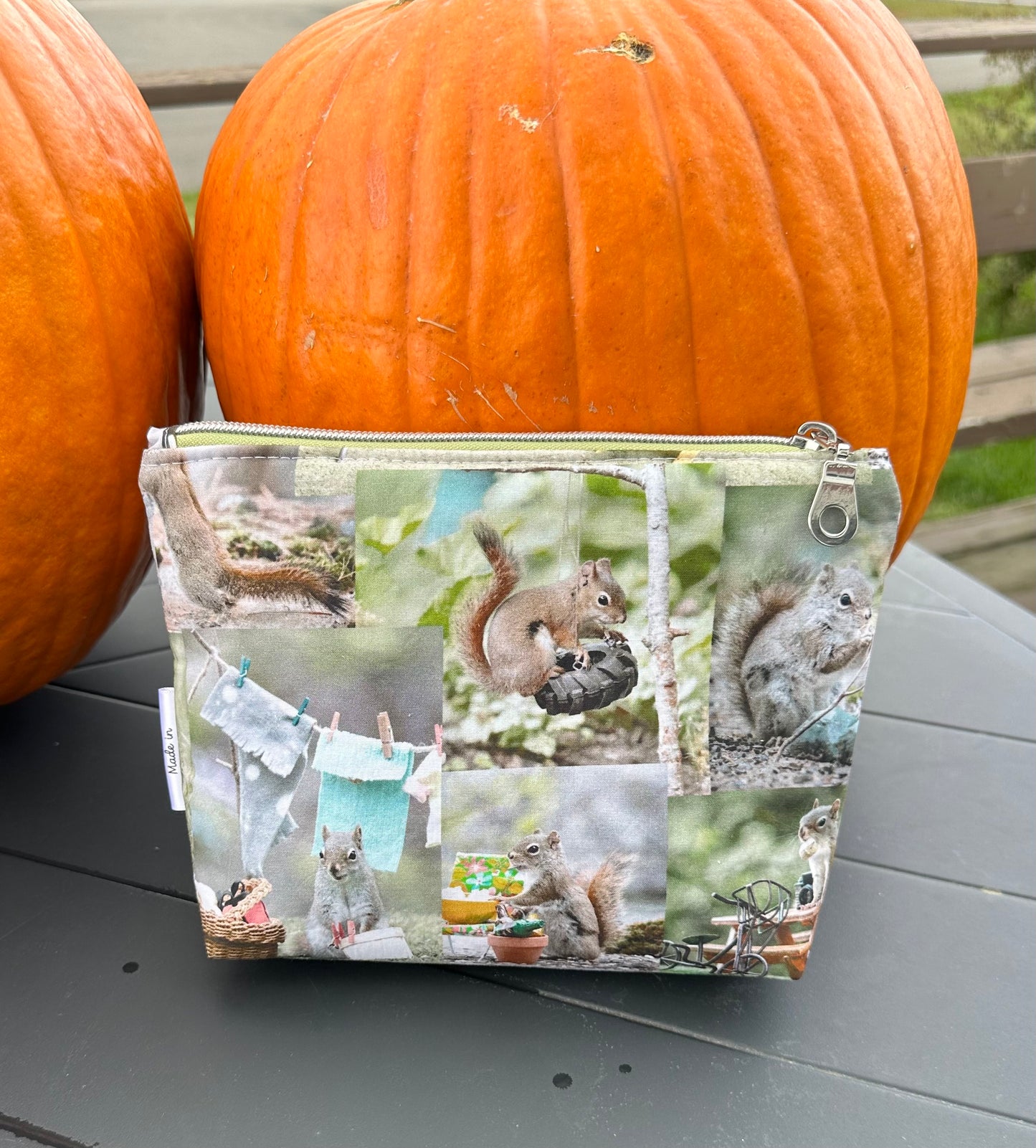 Squirrel Modern Zip Pouch