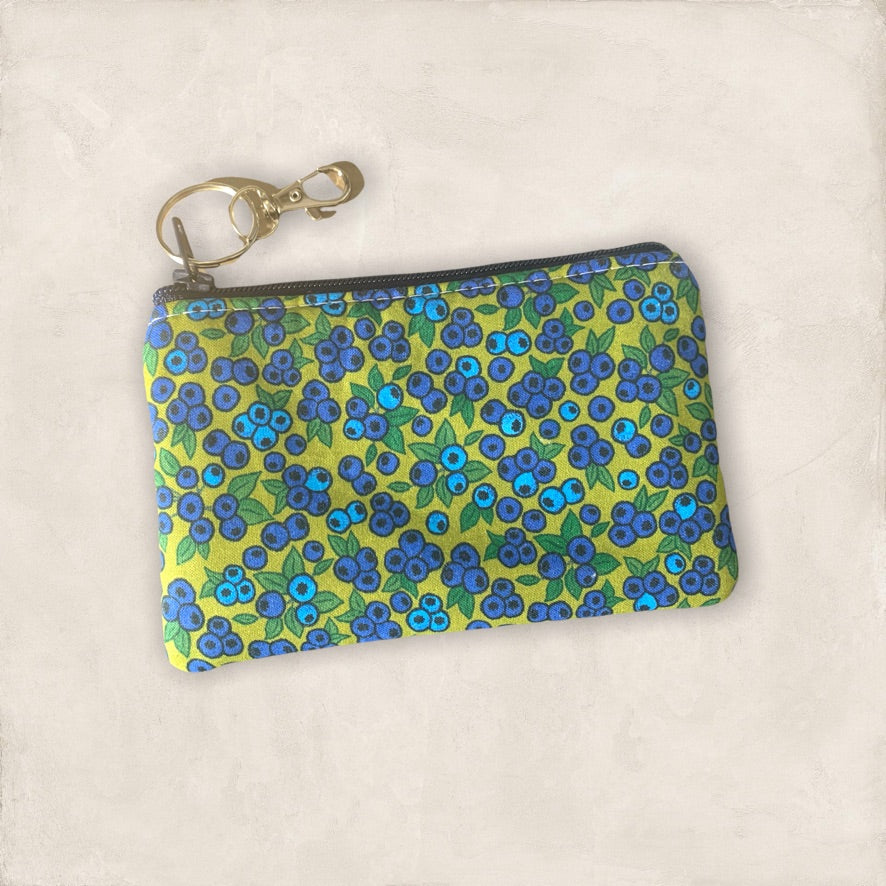 Blueberry Mini Zip Pouch (pickle)