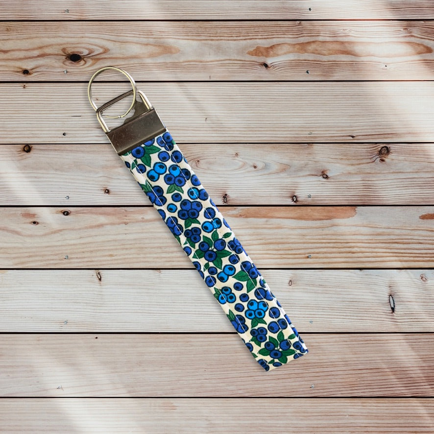 Natural Blueberries Key Fob