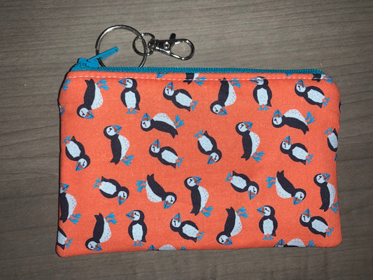 Petite Puffins Blaze Mini Zip Pouch