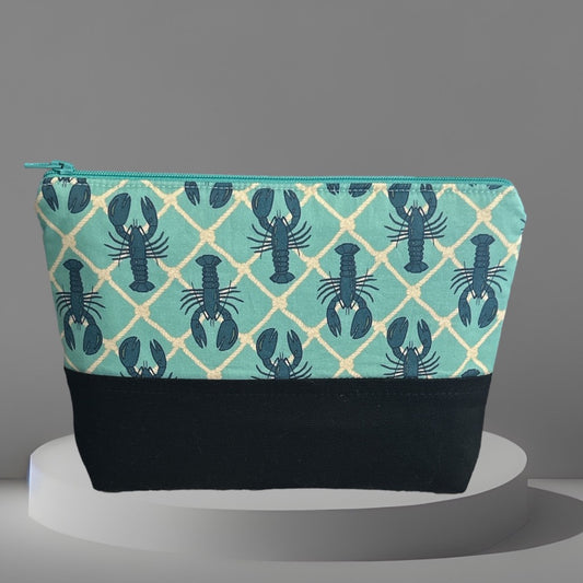 Lobster & Rope Teal Modern Zip Pouch