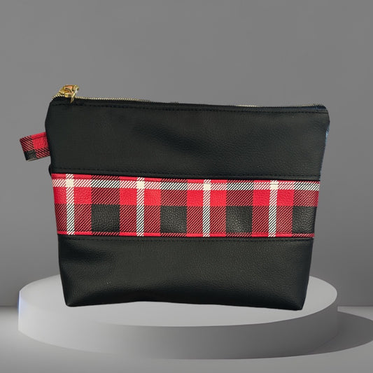 Red Plaid Marjie Pouch